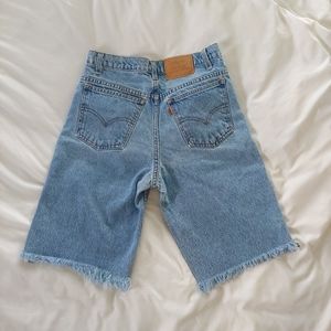 Orange tab Levi's shorts